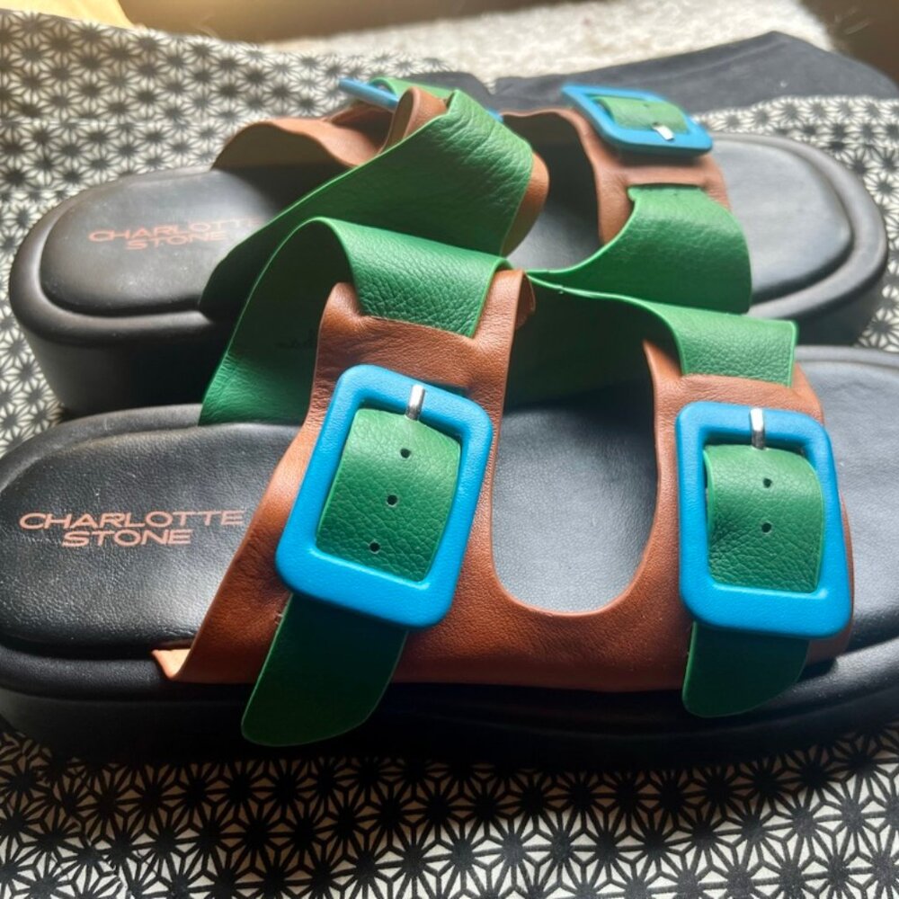 Charlotte Stone colorful sandals, 9/10